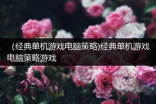 （经典单机游戏电脑策略)经典单机游戏电脑策略游戏