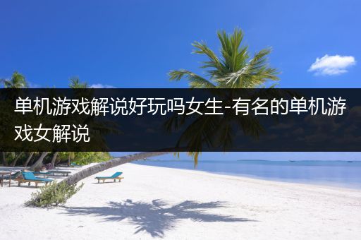 单机游戏解说好玩吗女生-有名的单机游戏女解说