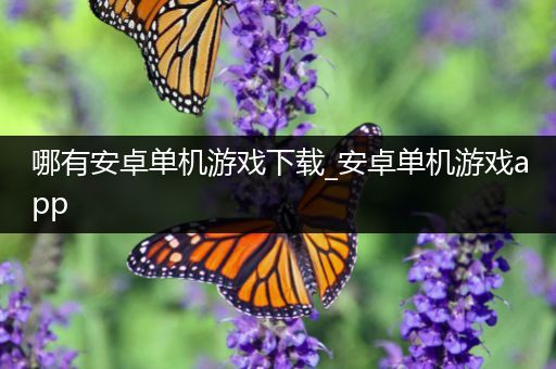 哪有安卓单机游戏下载_安卓单机游戏app