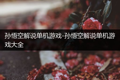 孙悟空解说单机游戏-孙悟空解说单机游戏大全