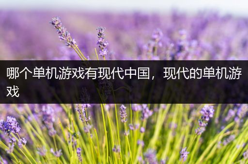哪个单机游戏有现代中国，现代的单机游戏