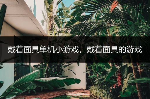 戴着面具单机小游戏，戴着面具的游戏