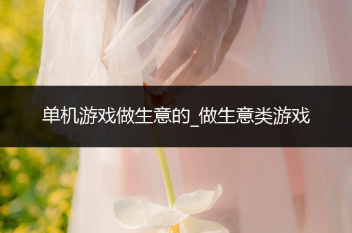 单机游戏做生意的_做生意类游戏