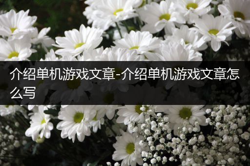 介绍单机游戏文章-介绍单机游戏文章怎么写