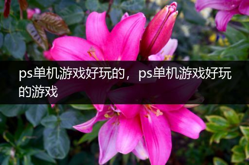 ps单机游戏好玩的，ps单机游戏好玩的游戏