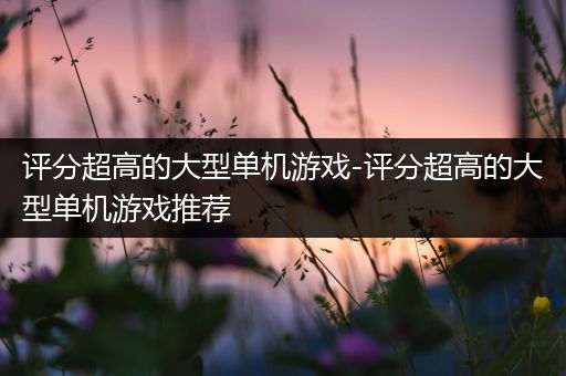 评分超高的大型单机游戏-评分超高的大型单机游戏推荐
