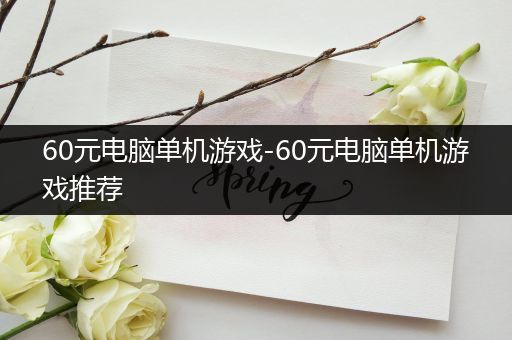 60元电脑单机游戏-60元电脑单机游戏推荐