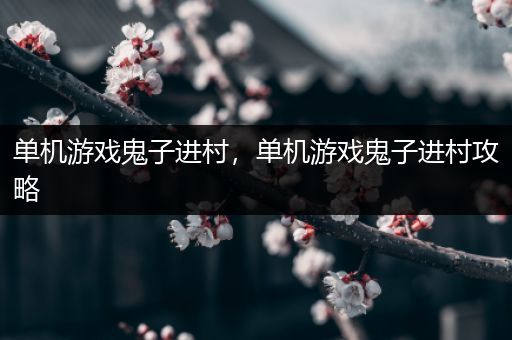 单机游戏鬼子进村，单机游戏鬼子进村攻略