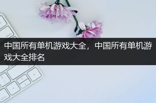中国所有单机游戏大全，中国所有单机游戏大全排名