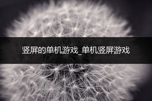 竖屏的单机游戏_单机竖屏游戏