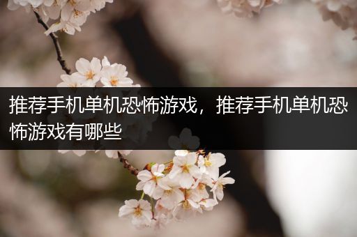 推荐手机单机恐怖游戏，推荐手机单机恐怖游戏有哪些