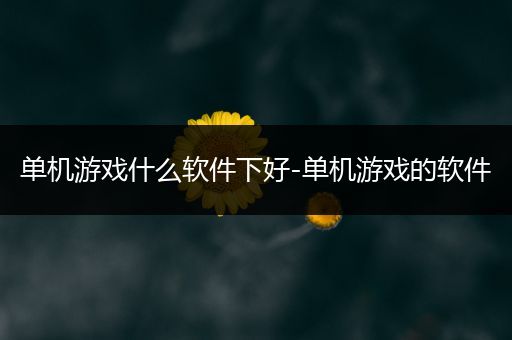 单机游戏什么软件下好-单机游戏的软件