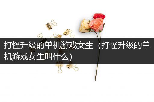 打怪升级的单机游戏女生（打怪升级的单机游戏女生叫什么）