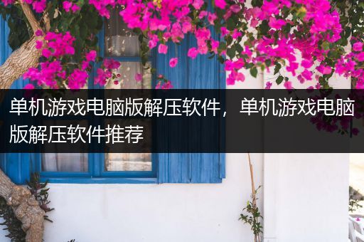 单机游戏电脑版解压软件，单机游戏电脑版解压软件推荐