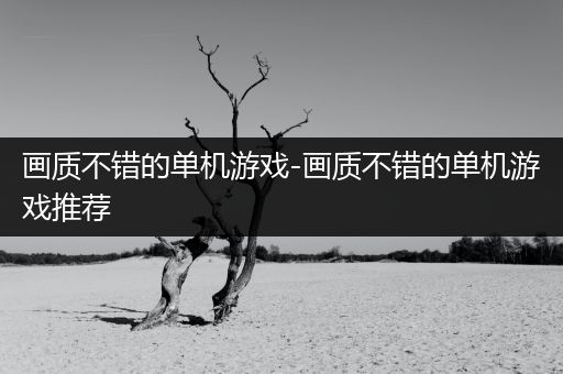 画质不错的单机游戏-画质不错的单机游戏推荐