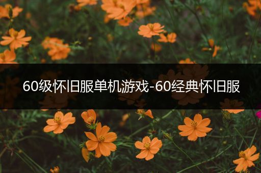 60级怀旧服单机游戏-60经典怀旧服