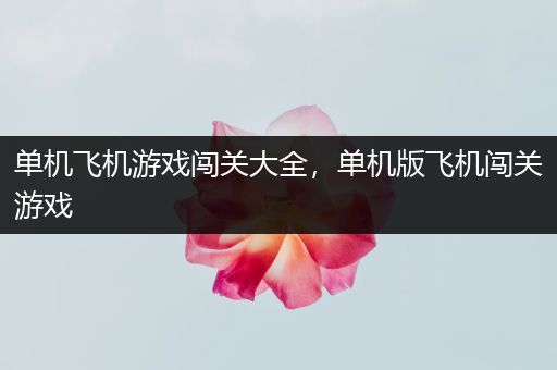 单机飞机游戏闯关大全，单机版飞机闯关游戏