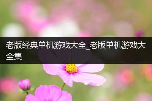 老版经典单机游戏大全_老版单机游戏大全集