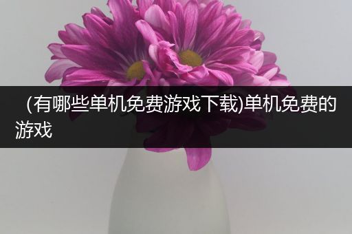 （有哪些单机免费游戏下载)单机免费的游戏
