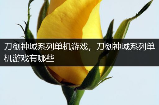 刀剑神域系列单机游戏，刀剑神域系列单机游戏有哪些