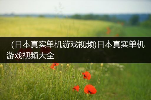 （日本真实单机游戏视频)日本真实单机游戏视频大全