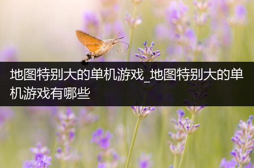 地图特别大的单机游戏_地图特别大的单机游戏有哪些