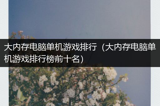 大内存电脑单机游戏排行（大内存电脑单机游戏排行榜前十名）