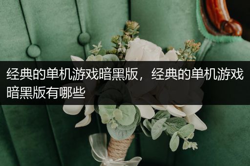 经典的单机游戏暗黑版，经典的单机游戏暗黑版有哪些