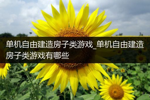 单机自由建造房子类游戏_单机自由建造房子类游戏有哪些