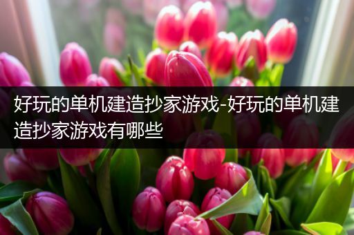 好玩的单机建造抄家游戏-好玩的单机建造抄家游戏有哪些
