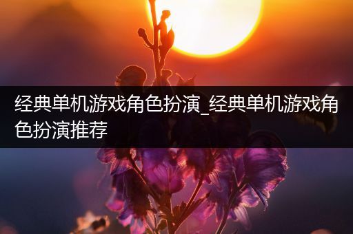 经典单机游戏角色扮演_经典单机游戏角色扮演推荐