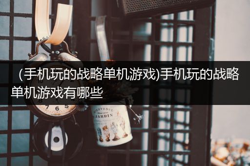 （手机玩的战略单机游戏)手机玩的战略单机游戏有哪些
