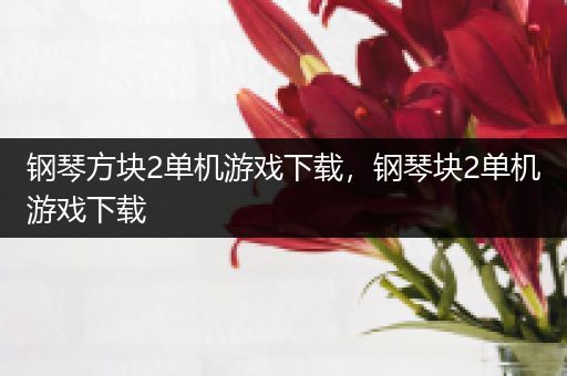 钢琴方块2单机游戏下载，钢琴块2单机游戏下载