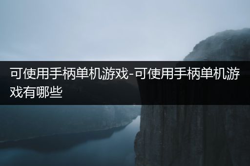 可使用手柄单机游戏-可使用手柄单机游戏有哪些