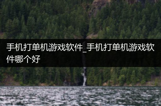 手机打单机游戏软件_手机打单机游戏软件哪个好