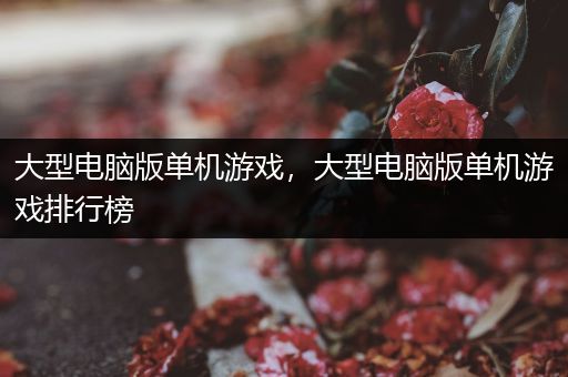 大型电脑版单机游戏，大型电脑版单机游戏排行榜