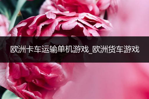 欧洲卡车运输单机游戏_欧洲货车游戏