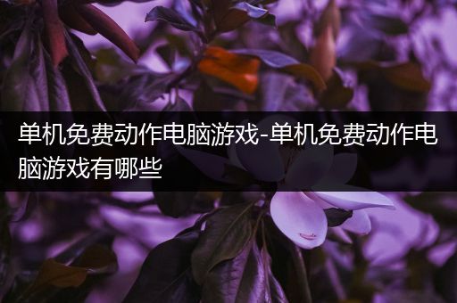 单机免费动作电脑游戏-单机免费动作电脑游戏有哪些