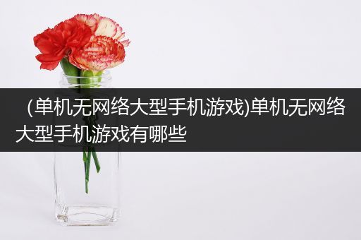 （单机无网络大型手机游戏)单机无网络大型手机游戏有哪些