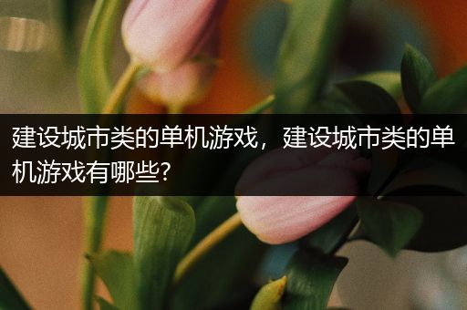 建设城市类的单机游戏，建设城市类的单机游戏有哪些?