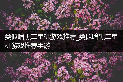 类似暗黑二单机游戏推荐_类似暗黑二单机游戏推荐手游