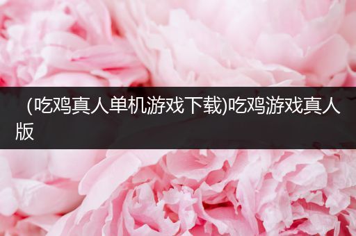 （吃鸡真人单机游戏下载)吃鸡游戏真人版