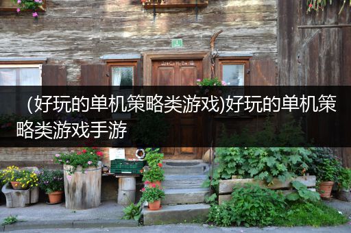 （好玩的单机策略类游戏)好玩的单机策略类游戏手游