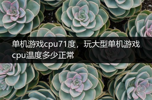 单机游戏cpu71度，玩大型单机游戏cpu温度多少正常