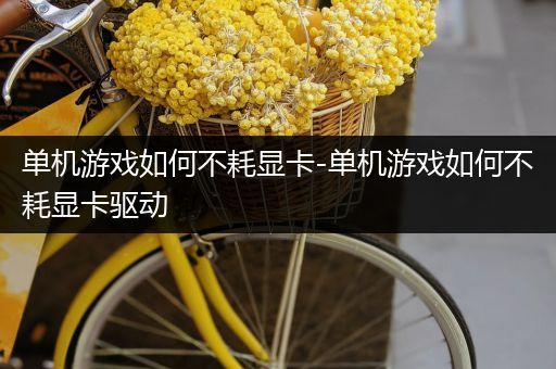 单机游戏如何不耗显卡-单机游戏如何不耗显卡驱动