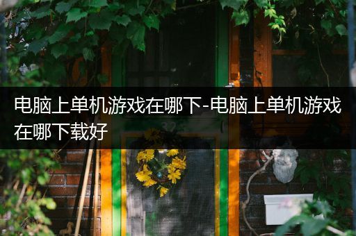 电脑上单机游戏在哪下-电脑上单机游戏在哪下载好