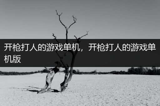 开枪打人的游戏单机，开枪打人的游戏单机版