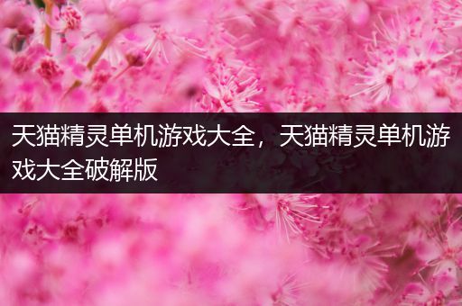天猫精灵单机游戏大全，天猫精灵单机游戏大全破解版