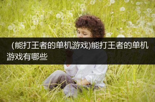 （能打王者的单机游戏)能打王者的单机游戏有哪些