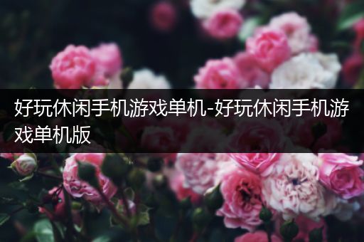 好玩休闲手机游戏单机-好玩休闲手机游戏单机版